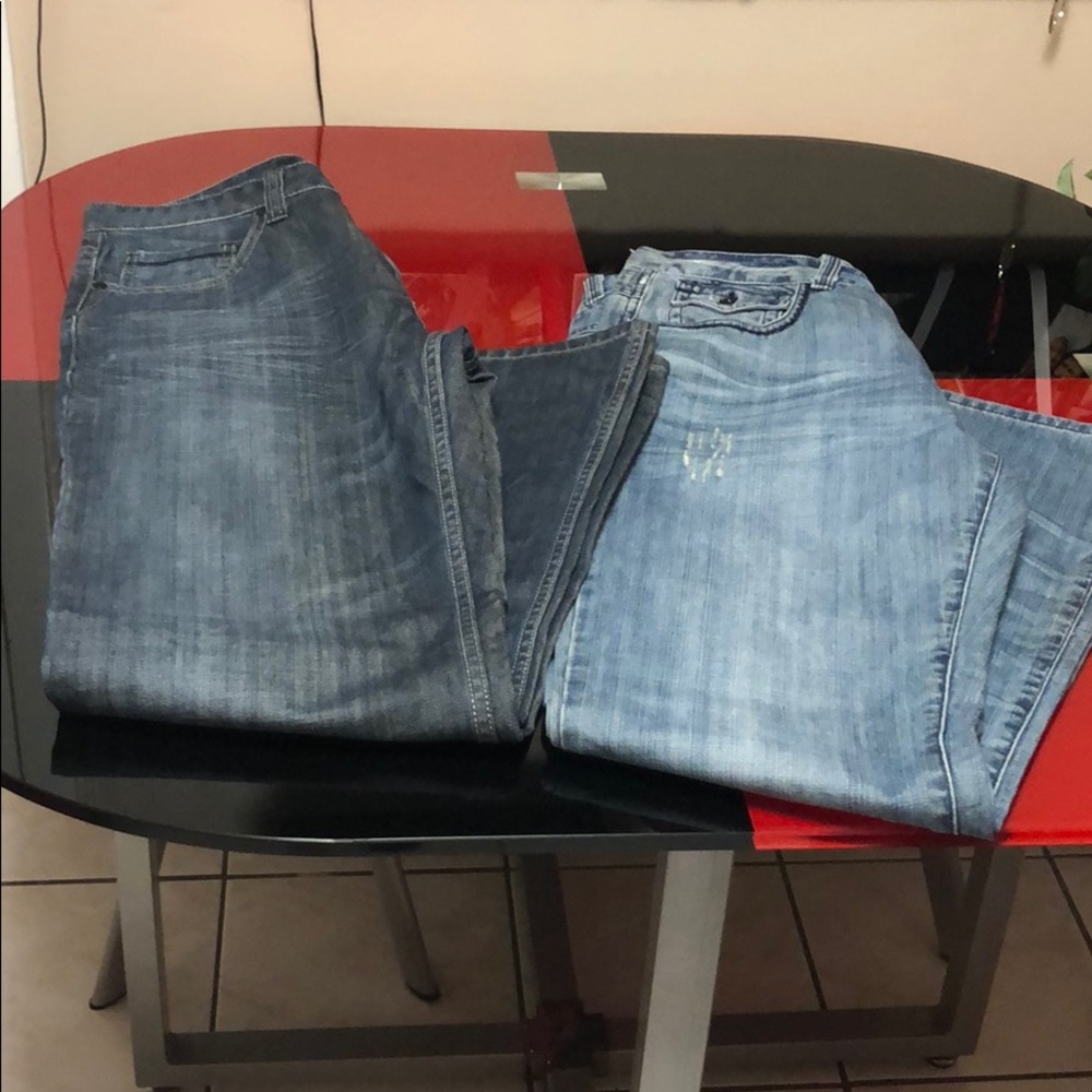 Bundle Guess bootcut Jeans,size 33,good condition